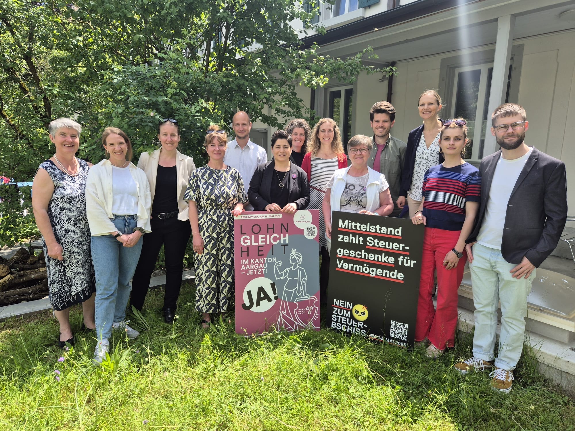 Gute Laune beim Komitee von SP, Grünen und EVP trotz zweifacher Abstimmungsniederlage. Foto: Fabian Hägler/ZVG