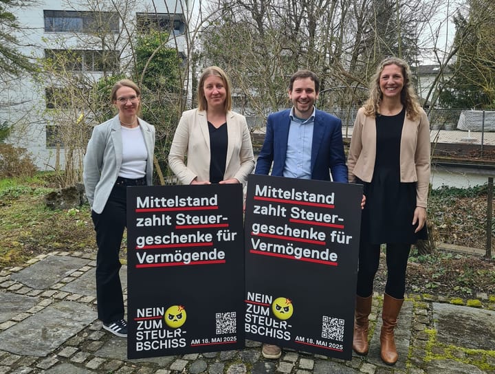 Steuerabstimmung 18. Mai - Nein-Komitee: "Mittelstand bezahlt Steuergeschenke"