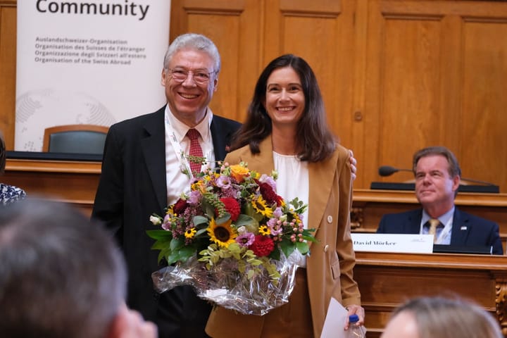 Maja Riniker am Auslandschweizer Kongress